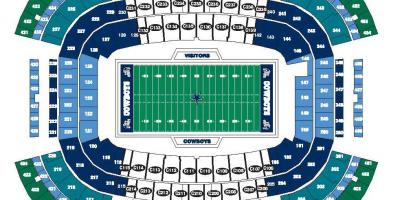 Cowboys stadium mapě