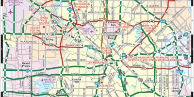 Město Dallas mapě