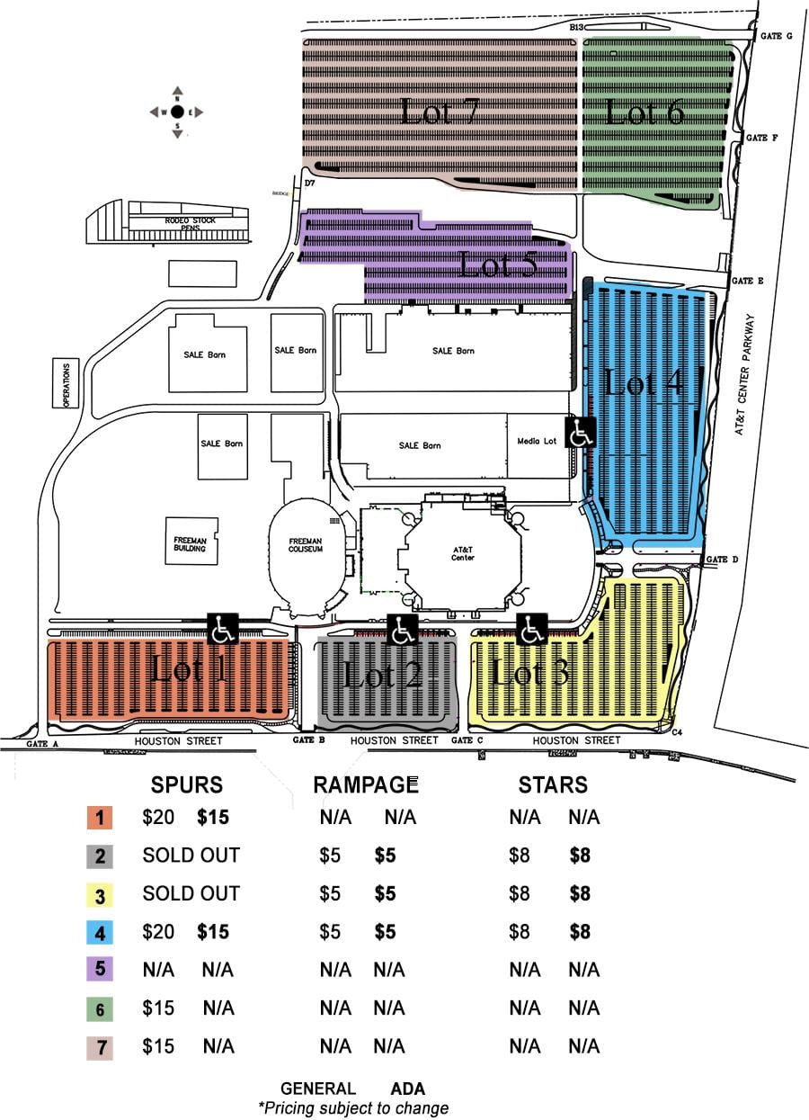 AT&T parkovací mapě