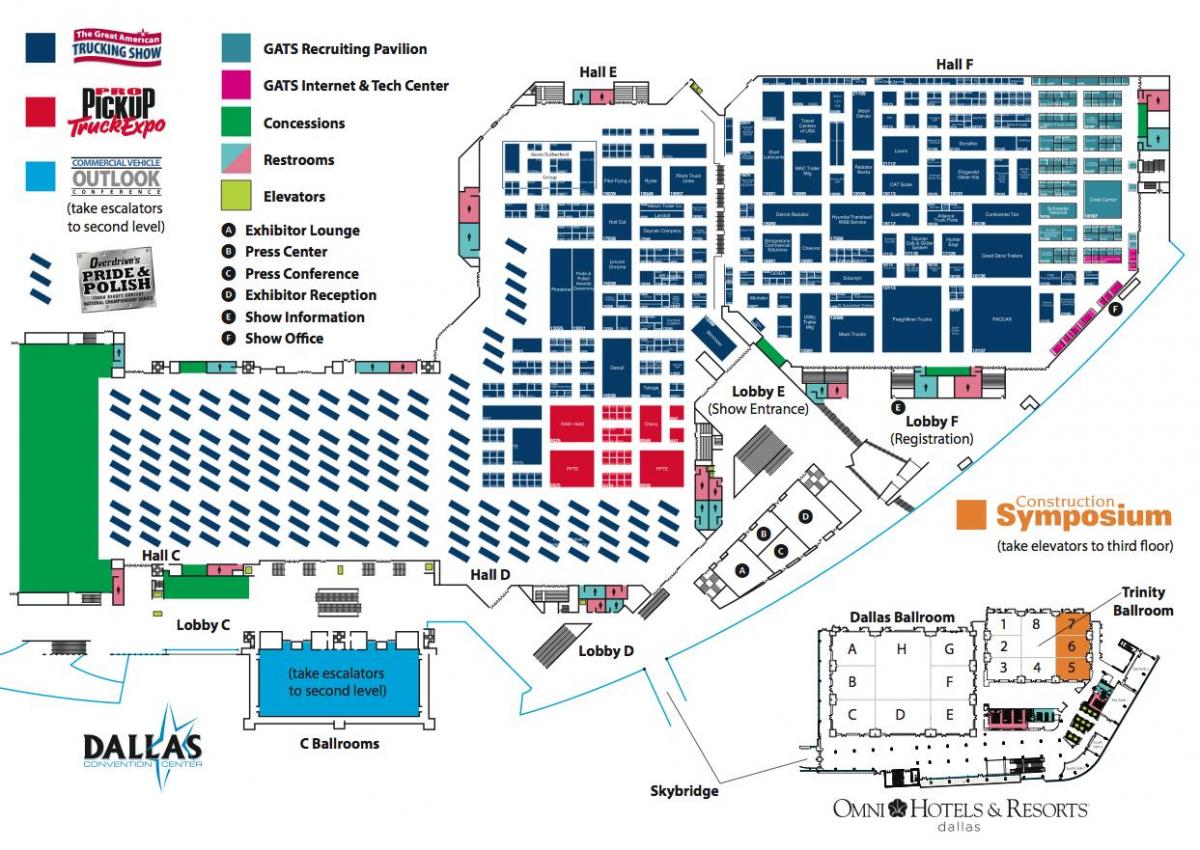 mapa Dallas convention center