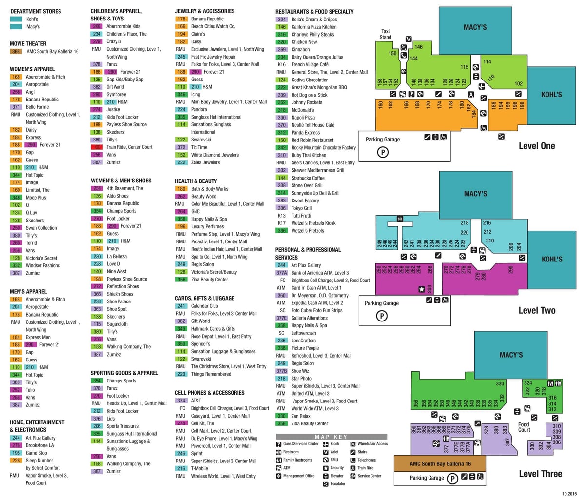 Dallas Galleria mapě