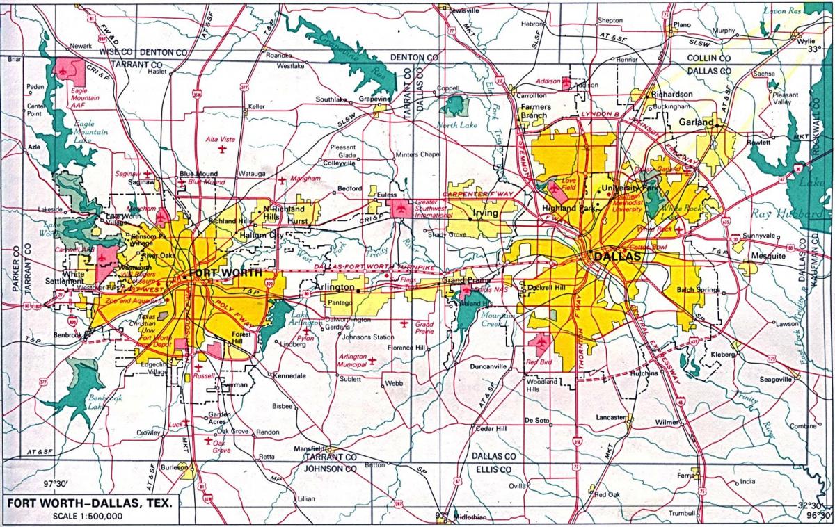 mapa north Dallas