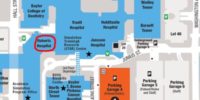 Baylor university campus mapa