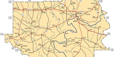 Mapa Dallasu