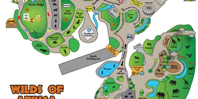Mapa Dallas zoo