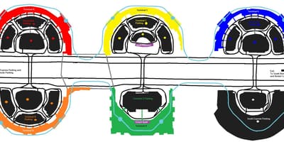 DFW airport terminal c mapě