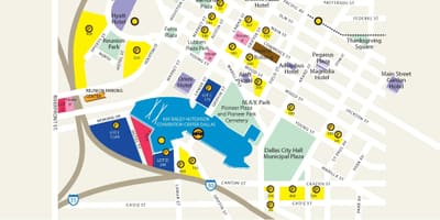 Mapa medical city Dallas mapě