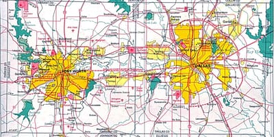 Mapa north Dallas