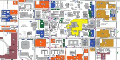 University of North Texas mapa Dallas